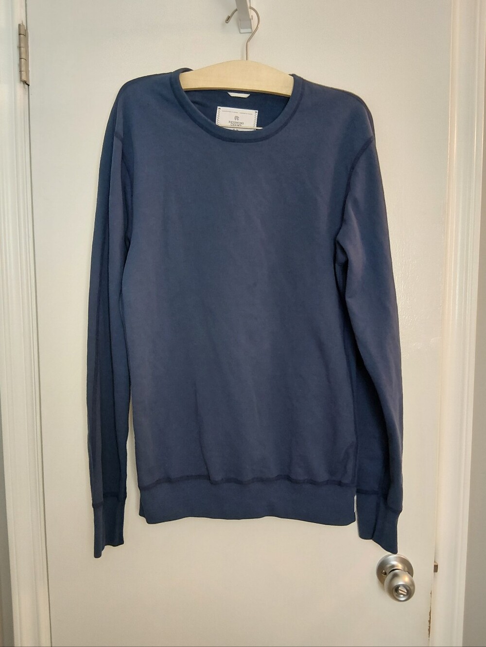 Reigning Champ Navy Lightweight Crewneck Sweatshirt